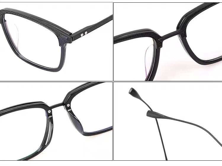 mixed material eyeglasses