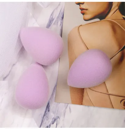 Colorful Teardrop Shape Velvet Soft Cosmetics Sponge Blender for Facial Makeup