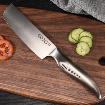 High Quality Professional Stainless Steel 7 Inch Nakiri Chef Knife with Hollow Handle
