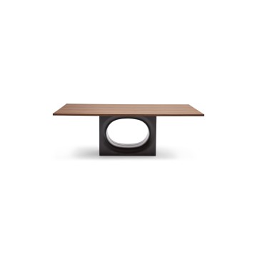 Simple Panel Wooden Square Luxury Dining Table Set