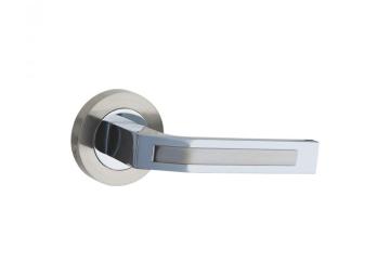 Zinc Alloy Door Lever Handle on Rosettes