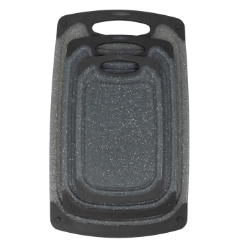 Essentials da cozinha: Conjunto de placa de corte plástica não deslizante - Grade alimentar e segura para uso