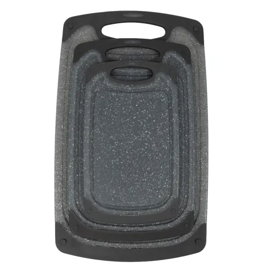 Kitchen Essentials: Non-Slip Plastic Cutting Board Set - Food Grade and Safe for Use