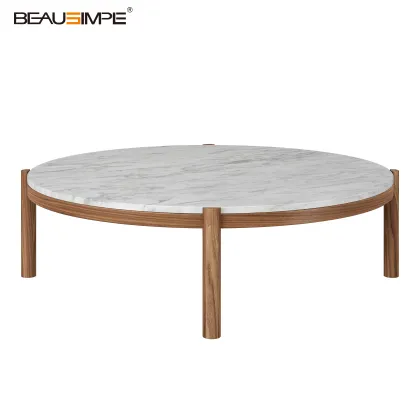 Gustav Series Premium Coffee Table with Marble Top