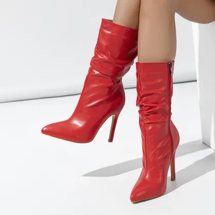 2025 Red Boots: Women's Half Boots - Dealer Price