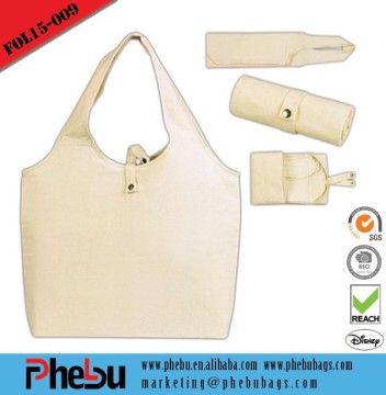 Foldable Canvas shopping bags for promotion