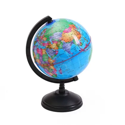 BSCI Factory 6 Inch Rotating PVC Globe World Map - Plastic Globe
