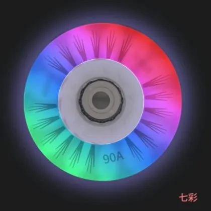 80mm 90A Inline Roller Skate Wheels 8/4pcs LED Sliding Skating Flashing Wheel Rollers Durable Luminous Rollerblade Replacement