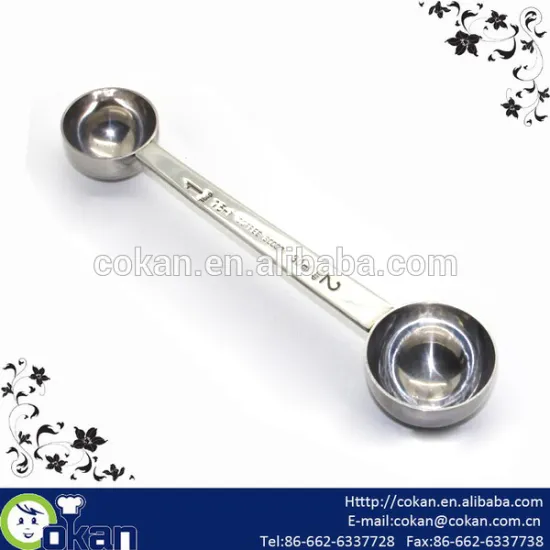 30ml &15ml stainless steel coffee measuring spoon,coffee spoon CK-S071A