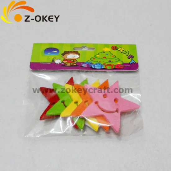 Stare shape felt crafts stickers for children