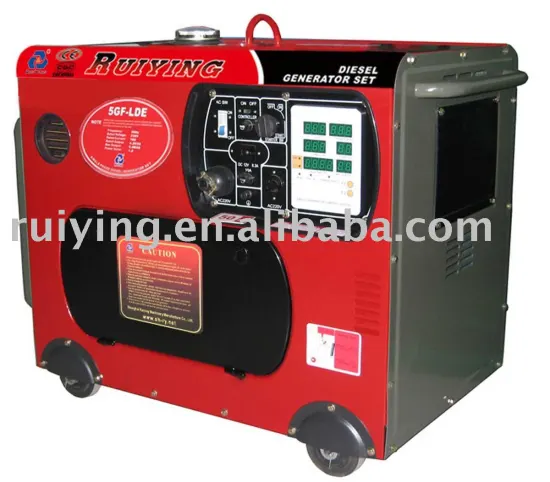 Silent Diesel Generator Set, Generator Made in China (2KW-6KW)