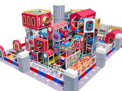 Tensioned web playground equipments