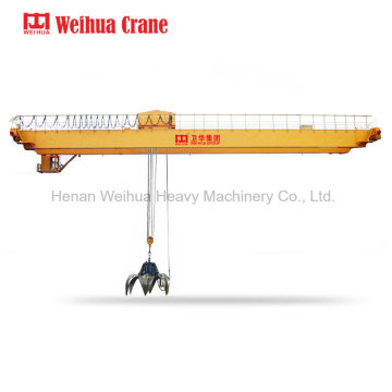 Double Girder Overhead Crane with Grab Bucket