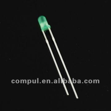 3mm round green in green led diode/ LED lamp/ Green LED/ High Bright LED