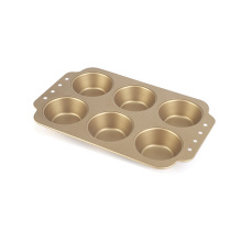 Molde antiaderente para cupcake de 6 cavidades