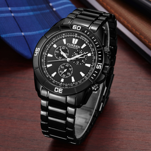 curren business men watch multi function quartz japan movt