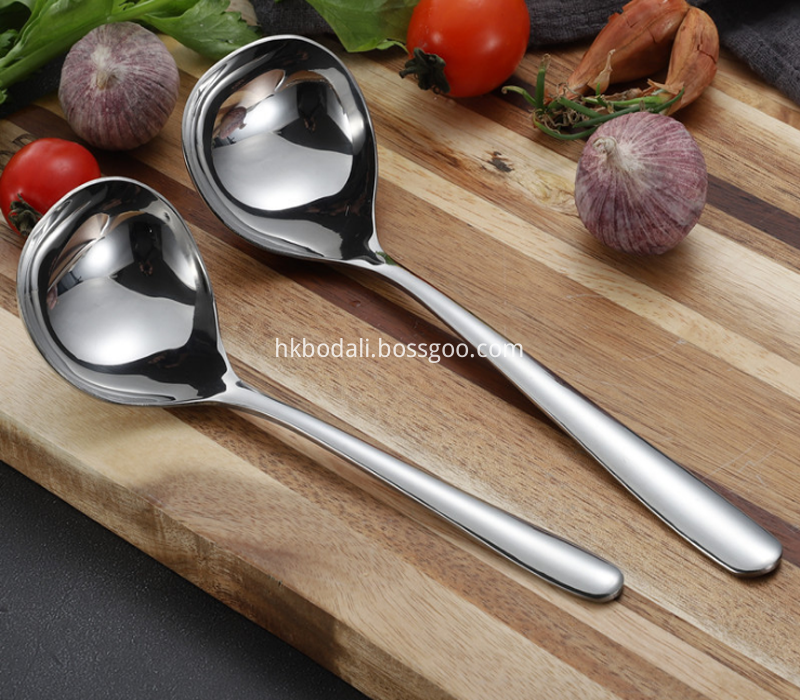 stainless steel ladle with spout