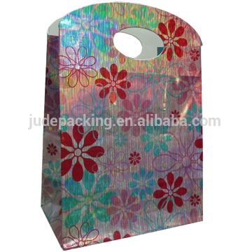 Foiled holographic paper bag
