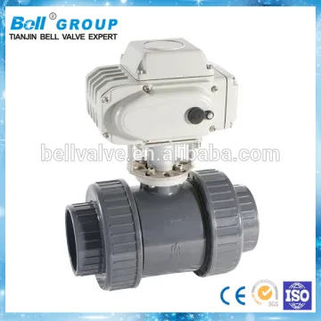 PN10 DN100 Electric Double Union PVC Ball Valve