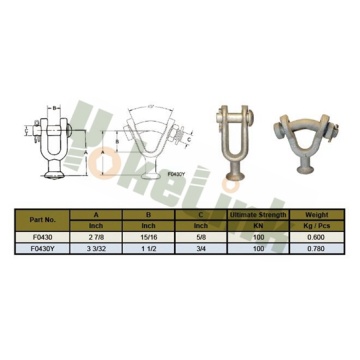 Bóng rèn nóng Clevis BC30