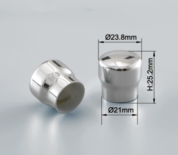Colorful aluminum collar and cap for perfume pump