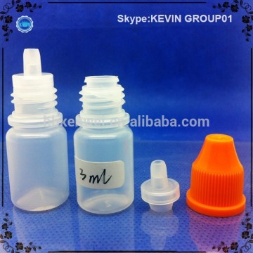 3ml dropper bottles 3ml small pe bottle childproof cap pe plastic bottle manufacturer