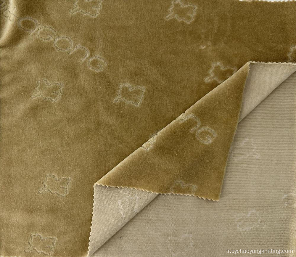 Örme Jakard Velvet Malzeme Bezi