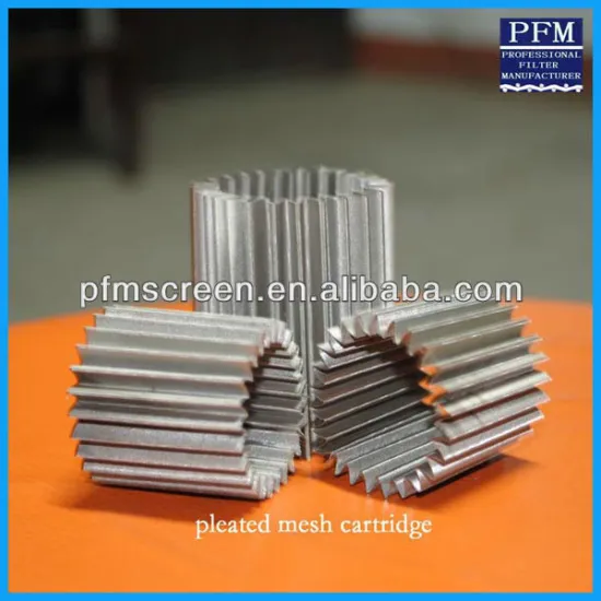 Pleated Wire Mesh Cylinder