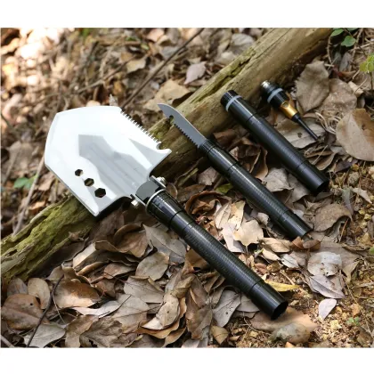 G11 Multifunction Tactical Survival Shovel - Camping Essential with S/S and Aluminum Handle