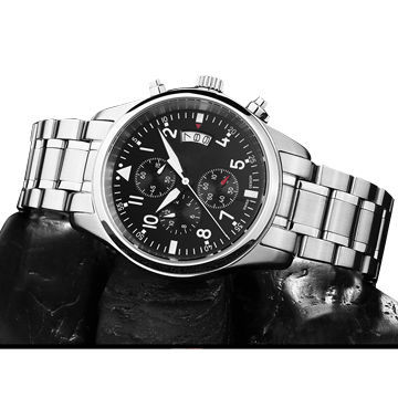 Classic chronograph watches with Japan high quality movement 5ATM water resistance