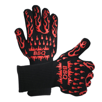 OEM Hot Sale Heat Resistant Silicone BBQ Oven Mitts for Grilling & Baking