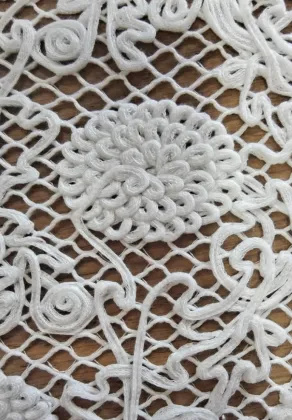 Cording embroidery flower embroidery