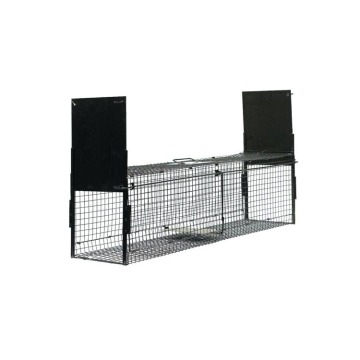 double door steel wire animal trap catch cage