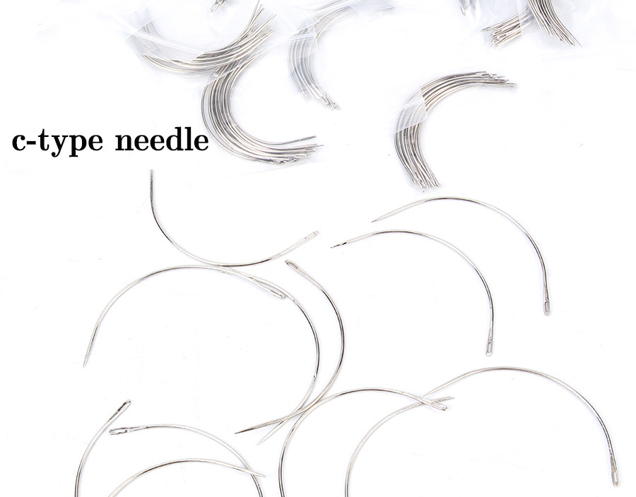 Alileader C Shape Stainless Steel Needles For Making Wigs, High Quality ...