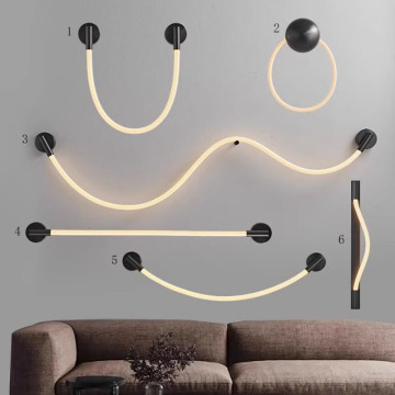 Απλό μοντέρνο Lazy LED LED LAMP για διακόσμηση σπιτιού