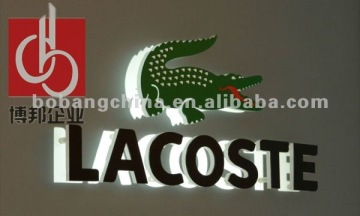 wall mounted locaste channel letter and logo sign