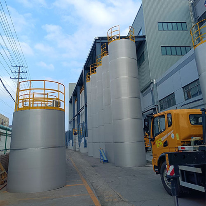 Silo de almacenamiento de acero inoxidable con sistema de pesaje