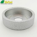 DIATOOL Dia 75mm Vacuum Brazed Diamond Grinding wheel Flat Sanding Disc on marble granite quartz ceramics artificial stone