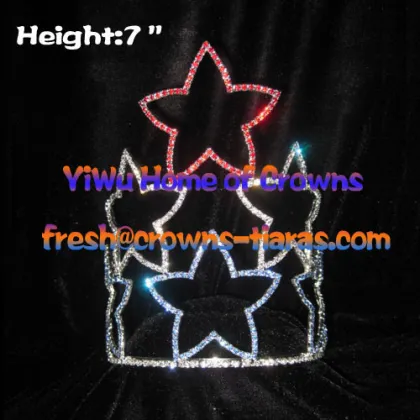 7inch Star Forth Of July Pageant Crowns