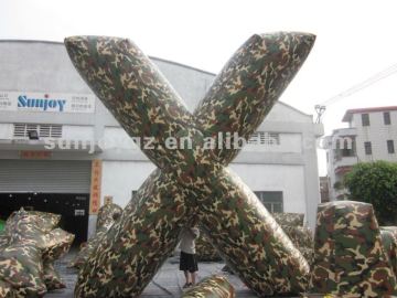 2016 latest 15 pcs/set paintball bunkers field inflatables
