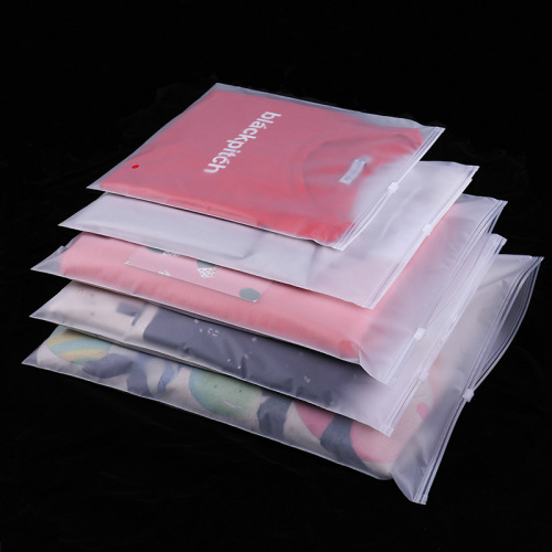 Plastic zip bags for clothes storage packaging