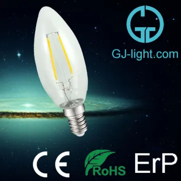 Made in China with most powerful led filament candle bulb