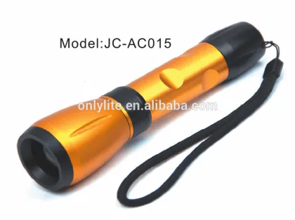 aluminum focus optics Flashlight for rechargeable battery