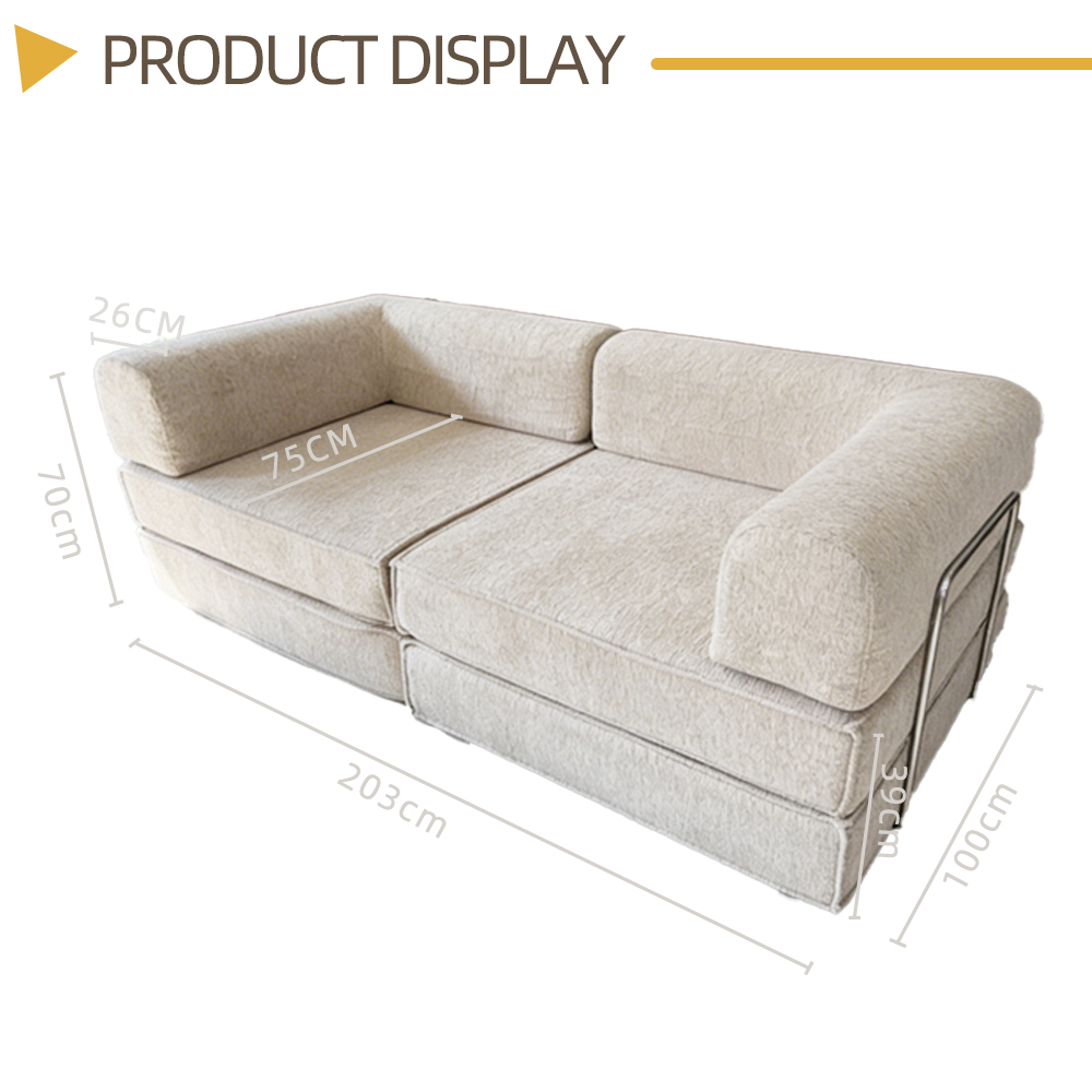 Compressible Sofa Bed with High Resilience Sponge x