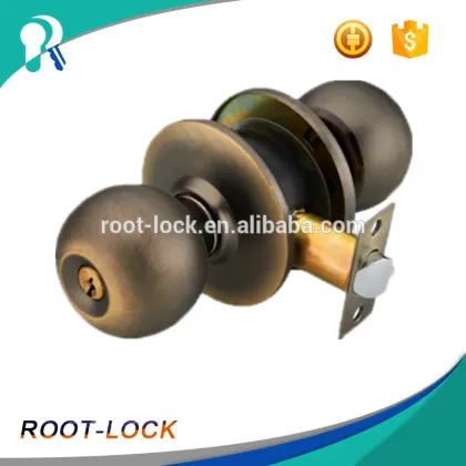 Wooden magnet door lock round security lock keys