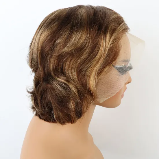 Short pixie Cut Lace Front Human Hair Wig