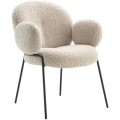 Cadeira lateral de jantar luxuosa elegante italiana