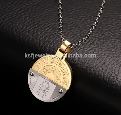 KSF Stainless Steel Cancer Zodiac Pendant Jewellry Pendant Necklaces Wholesale Price