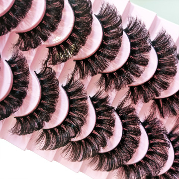 2024 New Arrival Russian Strip Lashes - Fluffy Fake Eyelashes C Curl DD Curl Wholesale