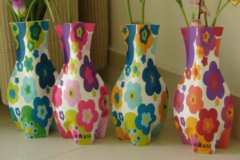 PVC Vase  Folding vase   Green Vase